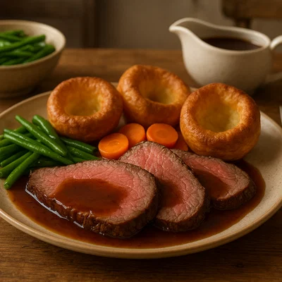 Roast Beef mit Yorkshire Pudding