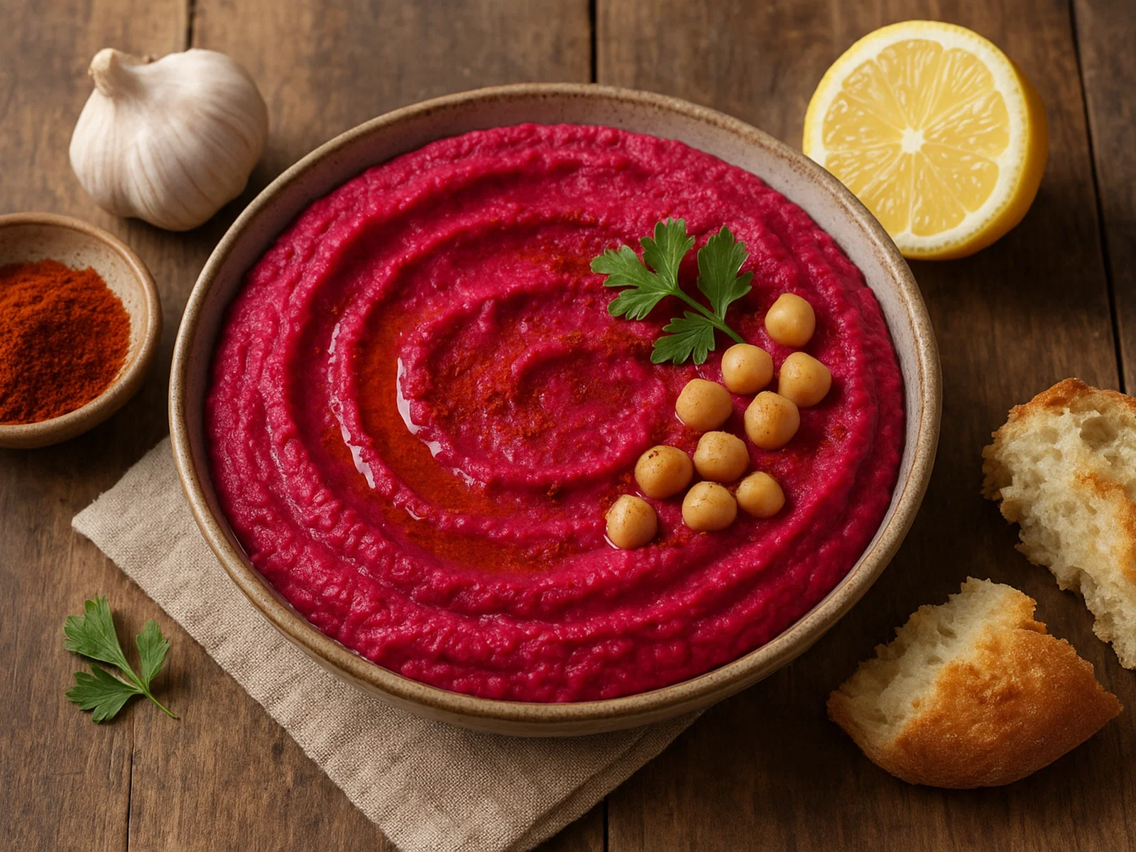 Cremiger Rote-Bete-Hummus