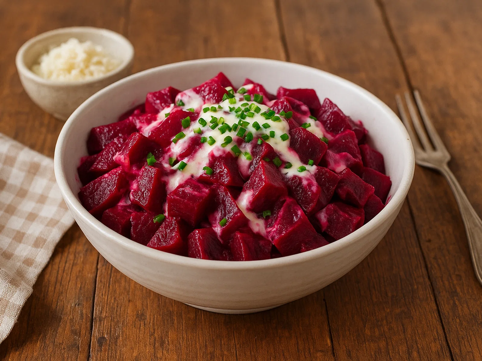 Rote-Bete-Salat mit cremigem Meerrettich-Dressing