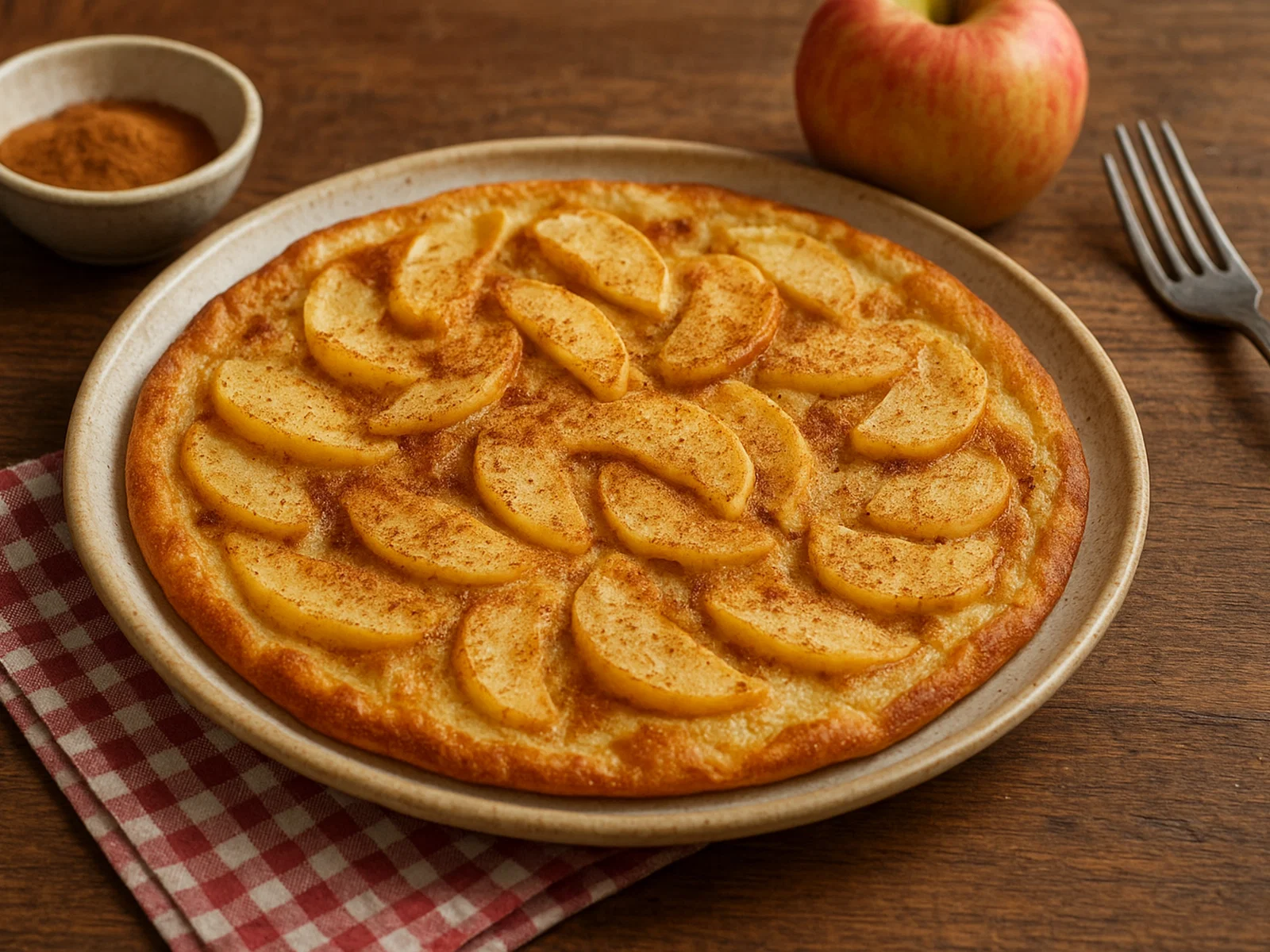 Fluffige Apfel-Zimt-Pfannkuchen