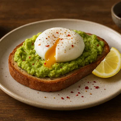 Avocado-Toast mit pochiertem Ei
