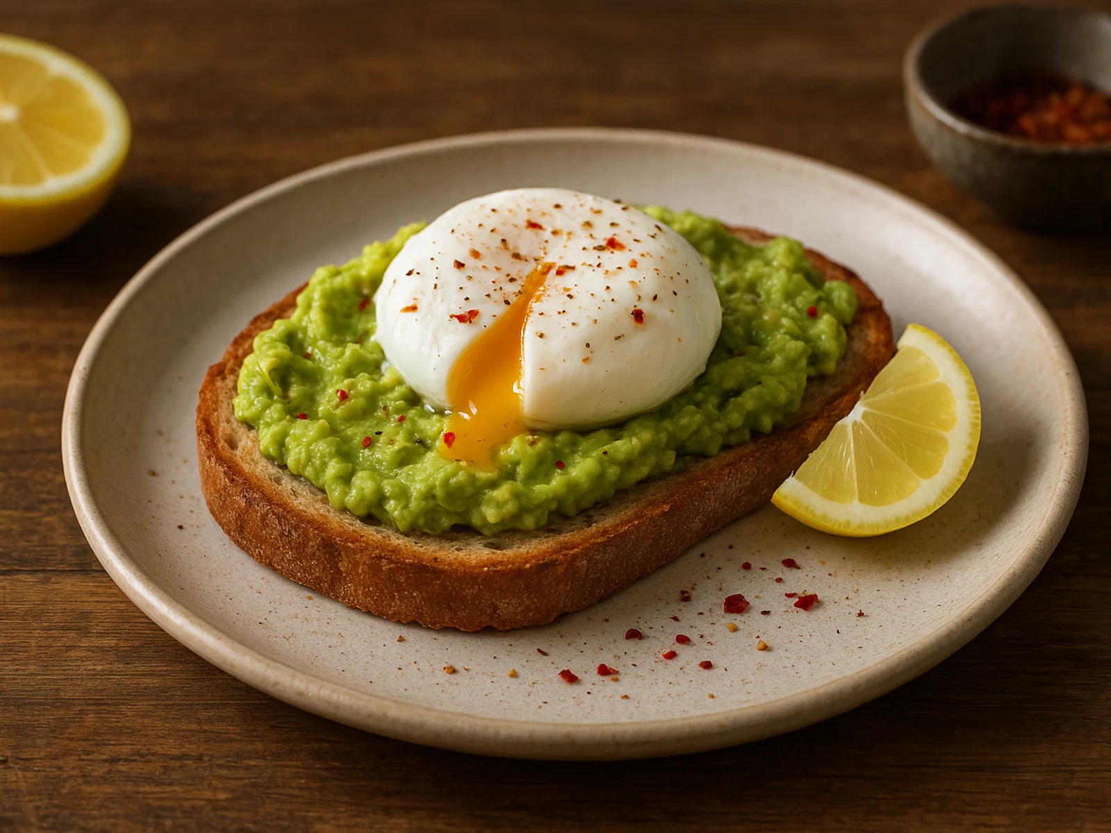 Avocado-Toast mit pochiertem Ei