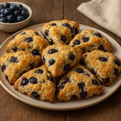 Buttrige Blaubeer-Scones mit Zitronennote