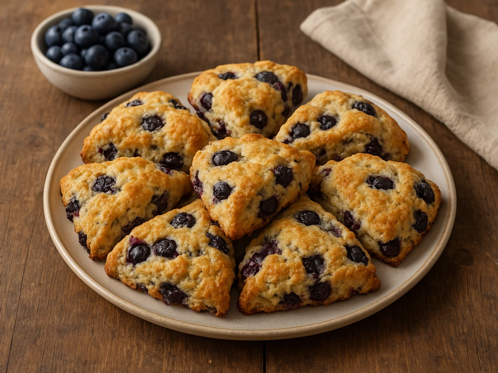 Buttrige Blaubeer-Scones mit Zitronennote