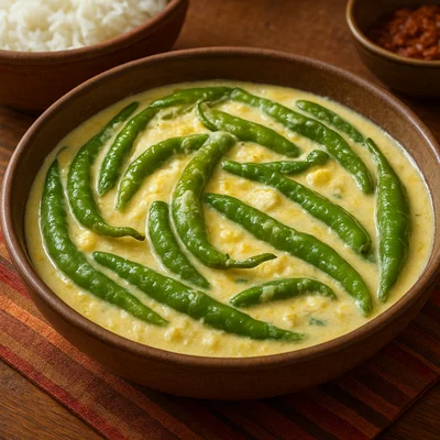 Bhutanisches Ema Datshi (Chili-Käse-Eintopf)