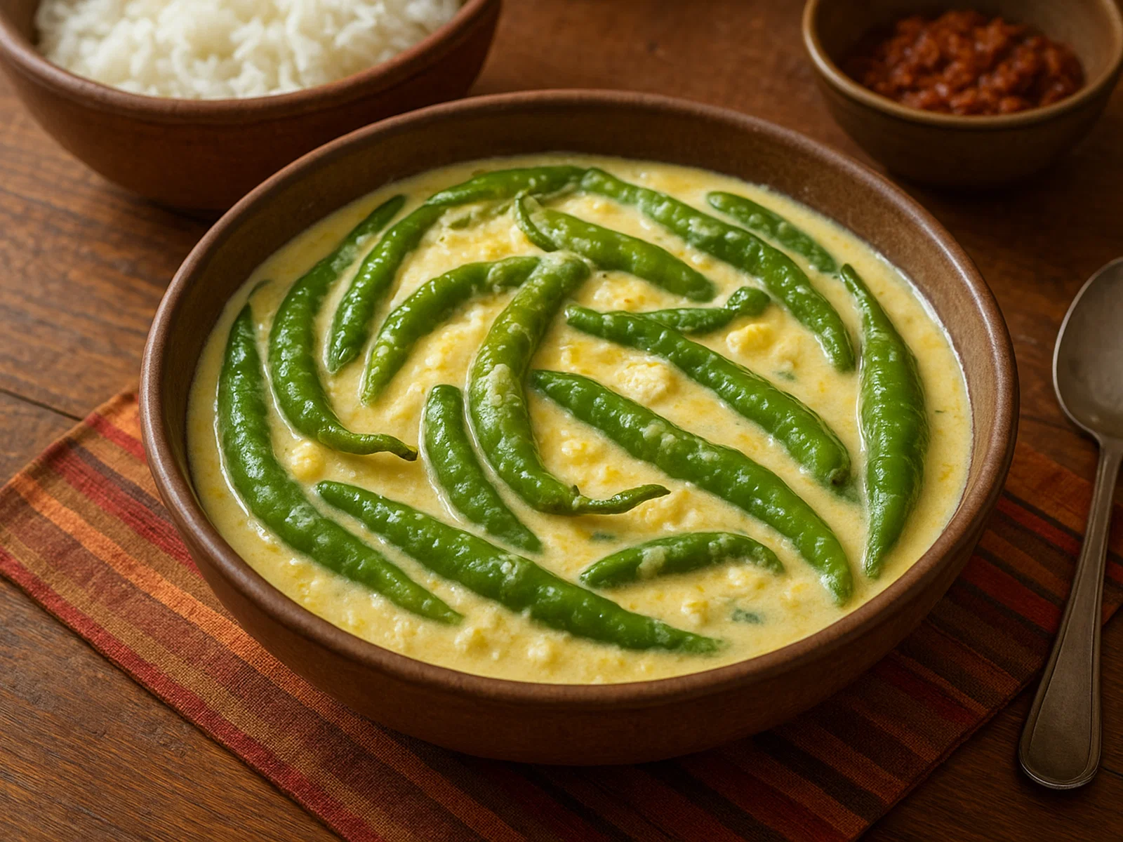 Bhutanisches Ema Datshi (Chili-Käse-Eintopf)