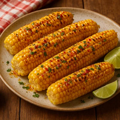 Gegrillter Mais mit Chili-Limetten-Butter