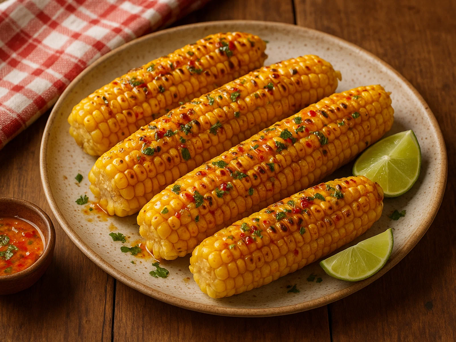 Gegrillter Mais mit Chili-Limetten-Butter