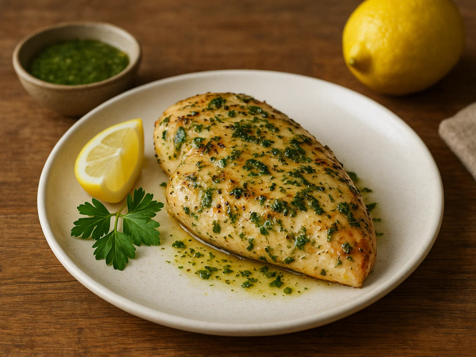 Hähnchenbrust mit Zitronen-Kräuter-Marinade