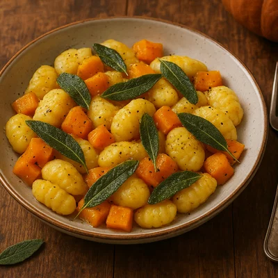 Gnocchi mit Kürbis, Salbei und brauner Butter
