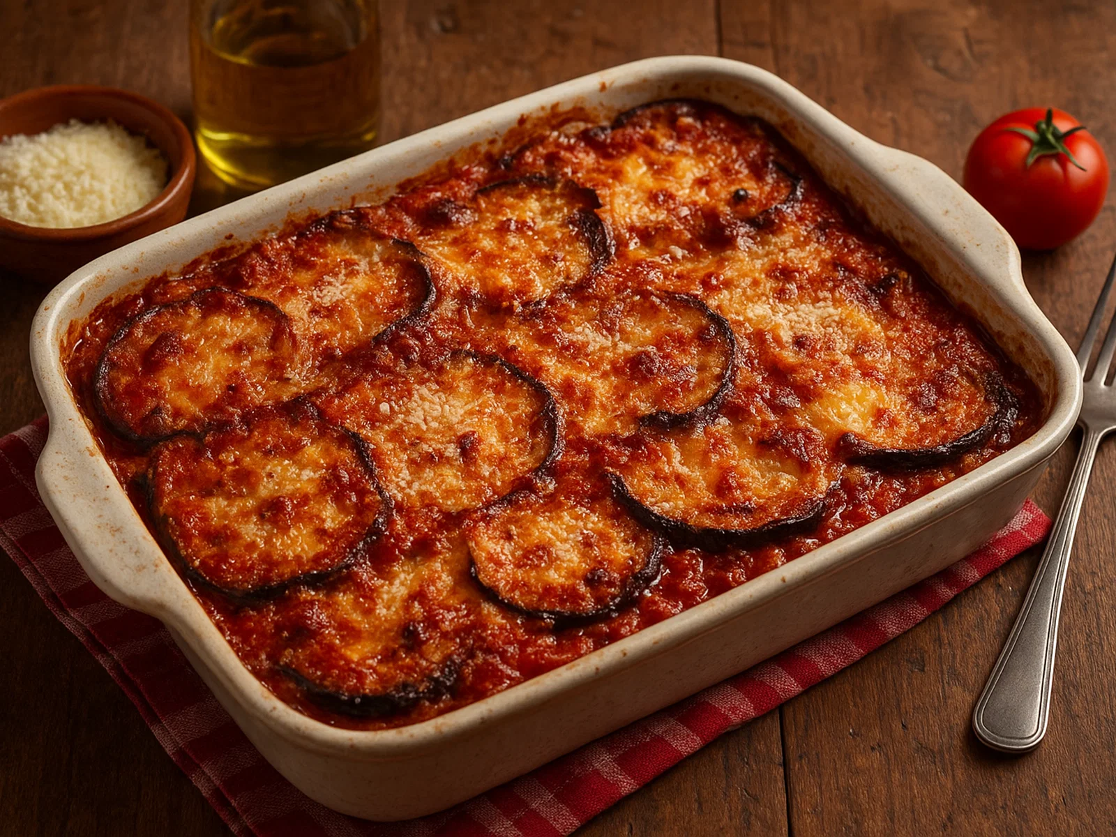 Parmigiana di Melanzane – italienischer Auberginenauflauf
