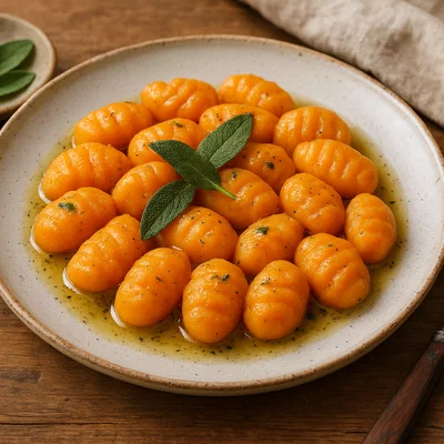 Süßkartoffel-Gnocchi mit Salbei-Butter