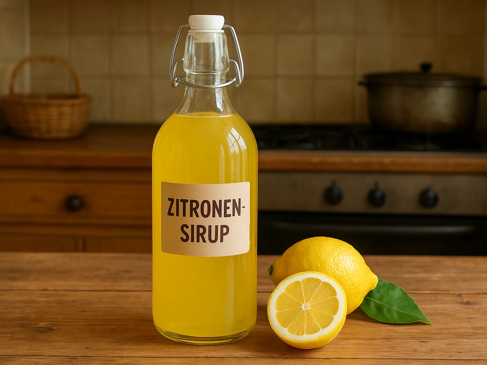 Hausgemachter Zitronen-Sirup