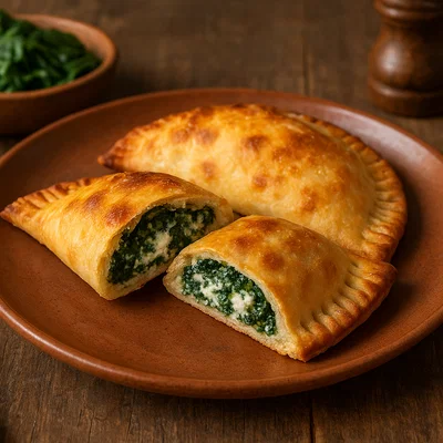 Cassoni mit Spinat-Ricotta-Füllung aus der Emilia-Romagna