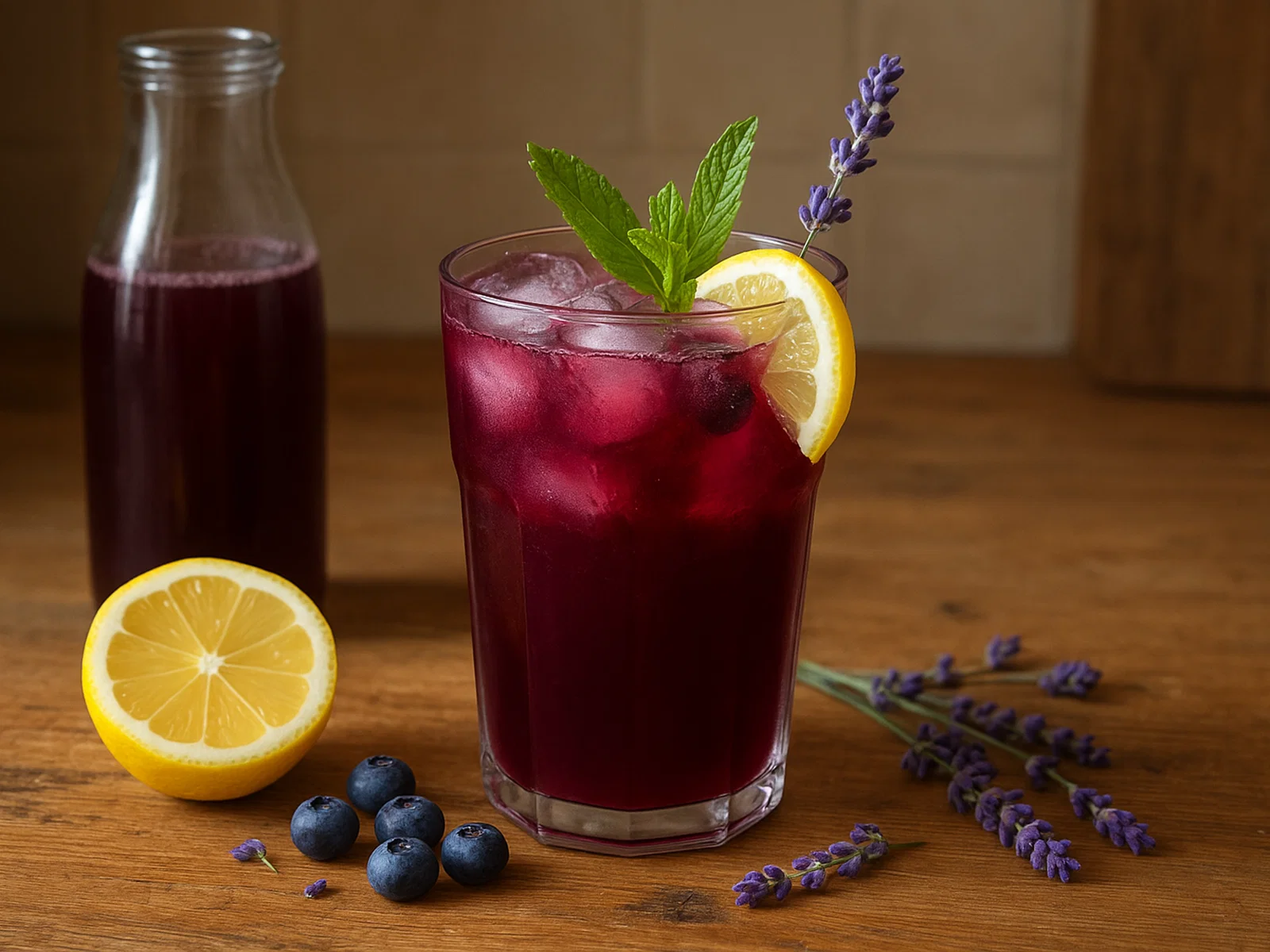 Lavendel-Heidelbeer-Limonade