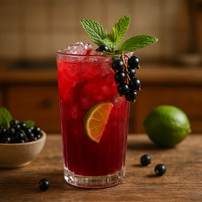 Spritziger Johannisbeer-Gin Fizz