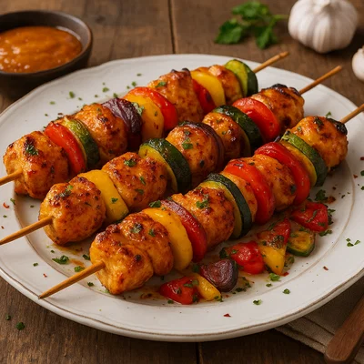 Hähnchenspieße in würziger Aprikosen-Marinade
