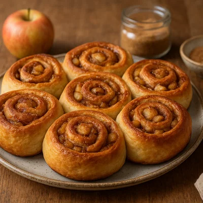 Vegane Apfel-Zimt-Schnecken
