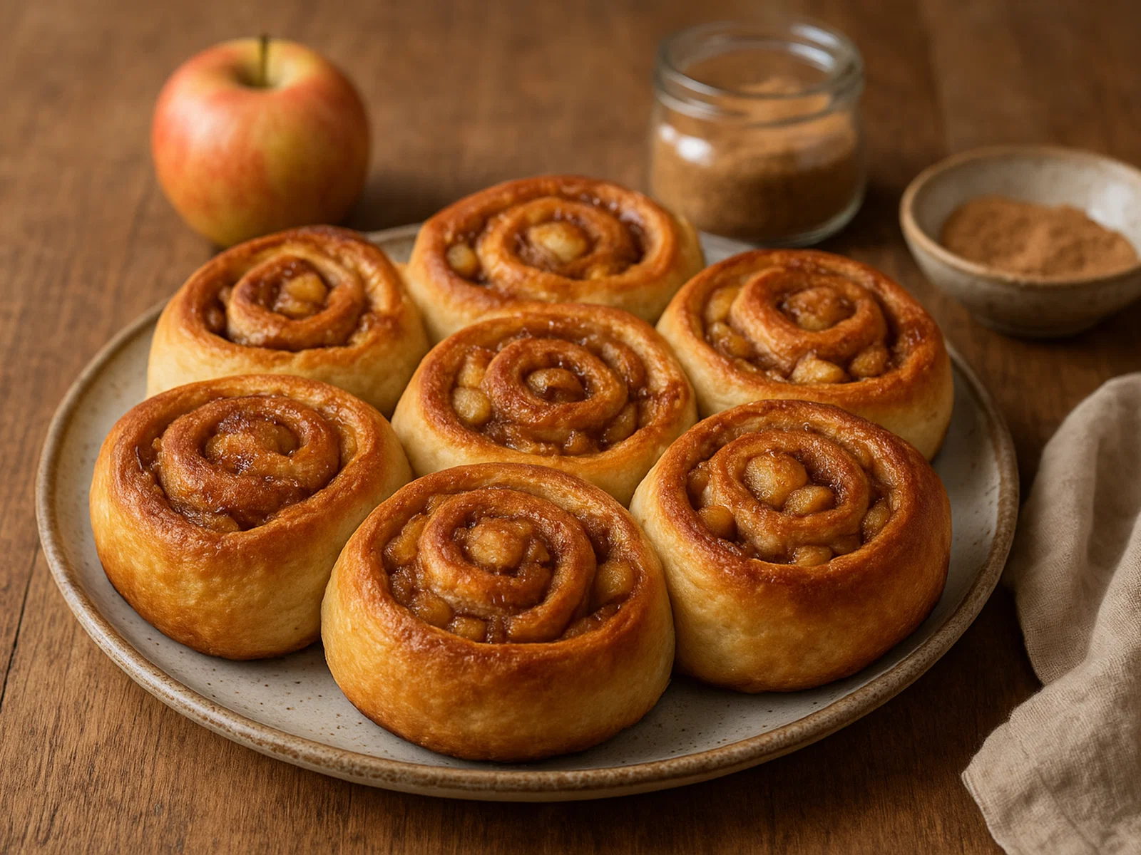 Vegane Apfel-Zimt-Schnecken
