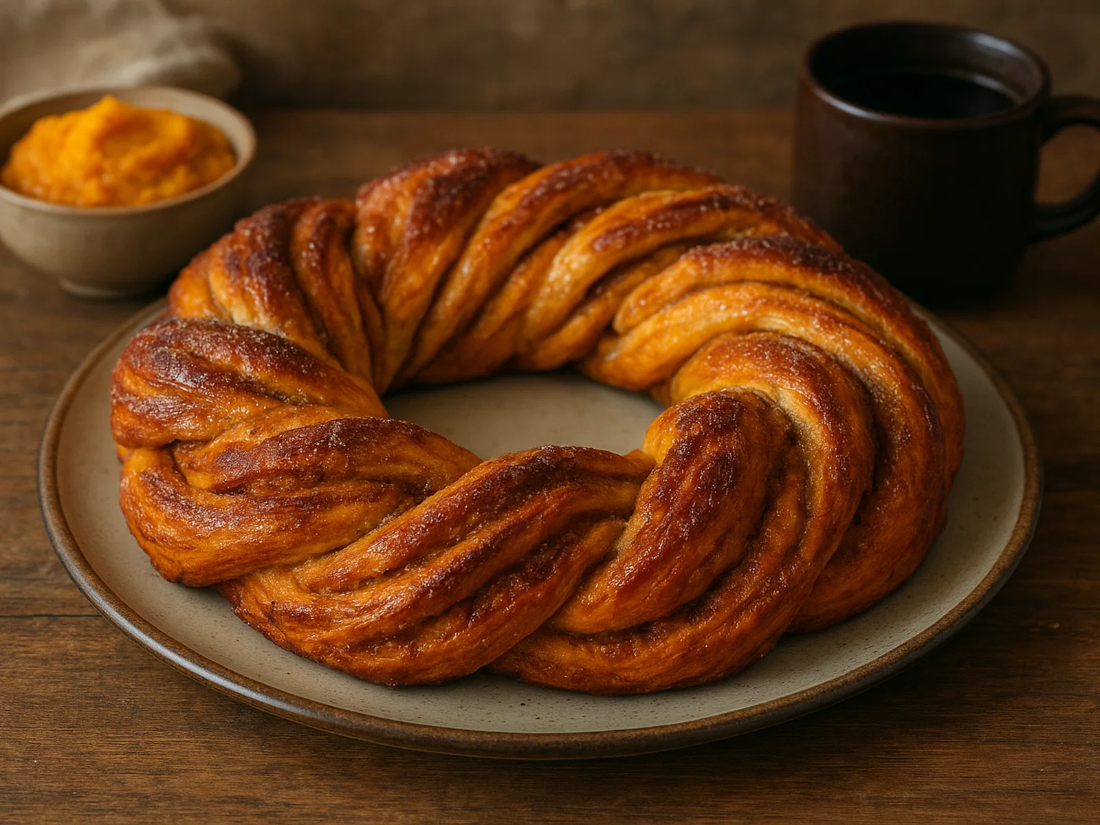 Kürbis-Zimt-Kringel