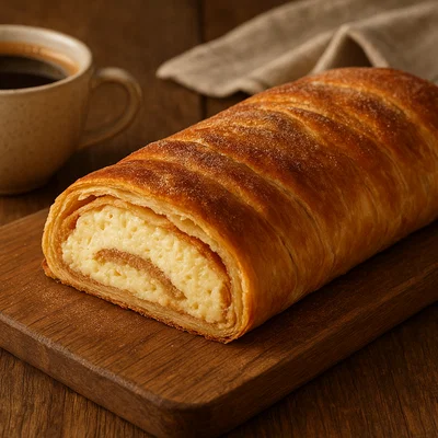 Käsekuchen-Zimtstrudel