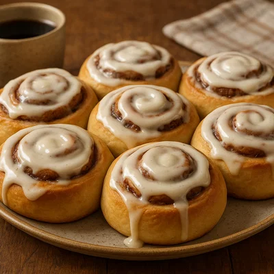 Chai-Tee-Zimtschnecken mit Zuckerguss