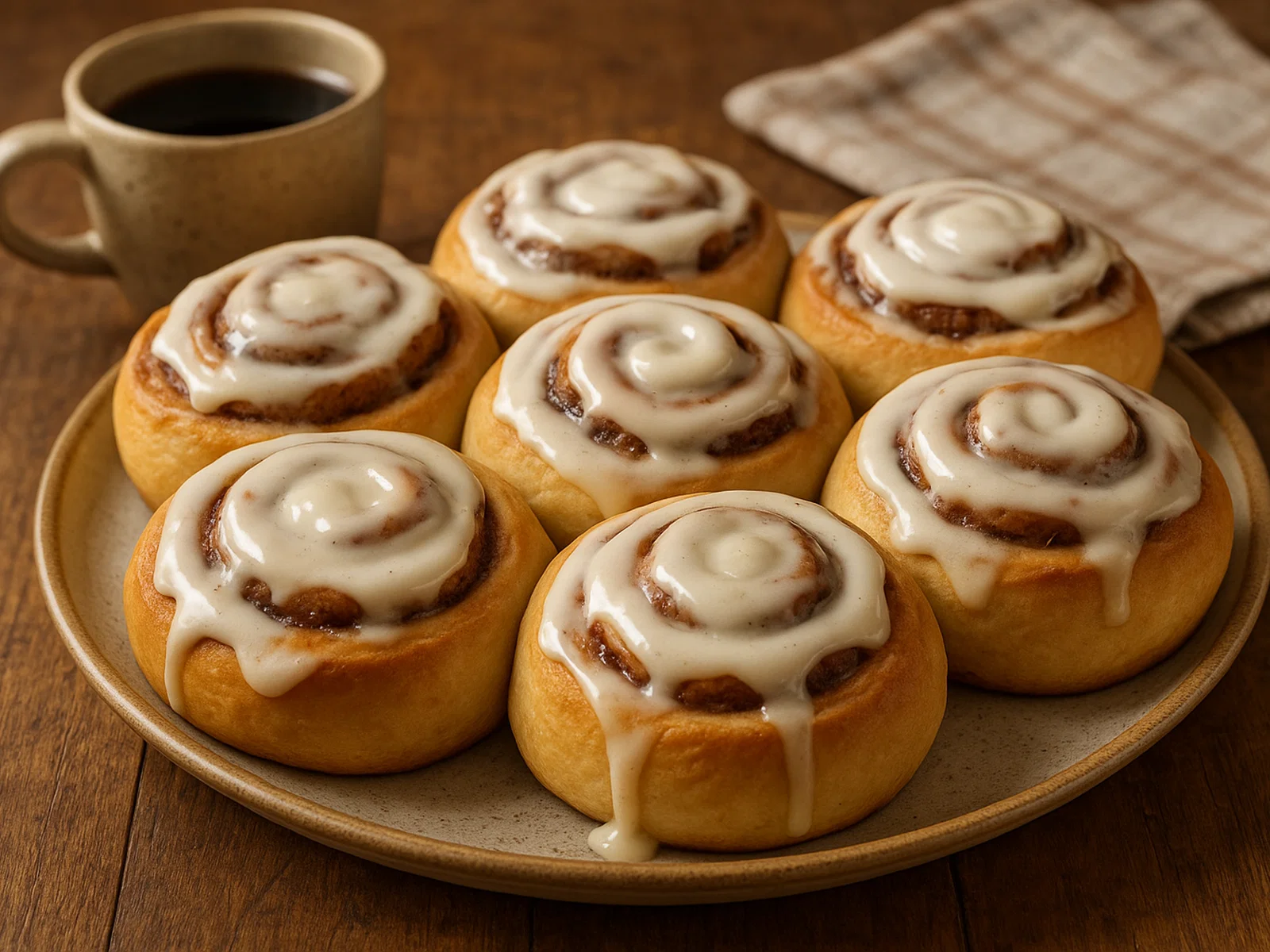 Chai-Tee-Zimtschnecken mit Zuckerguss