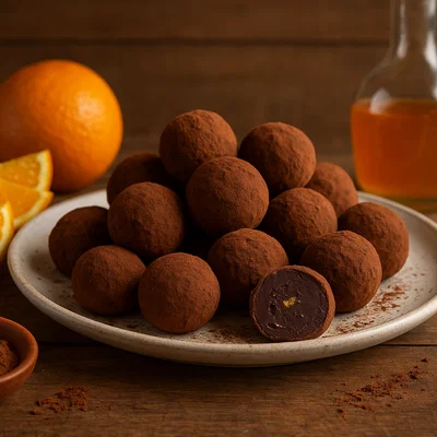 Schokoladen-Orangen-Trüffel