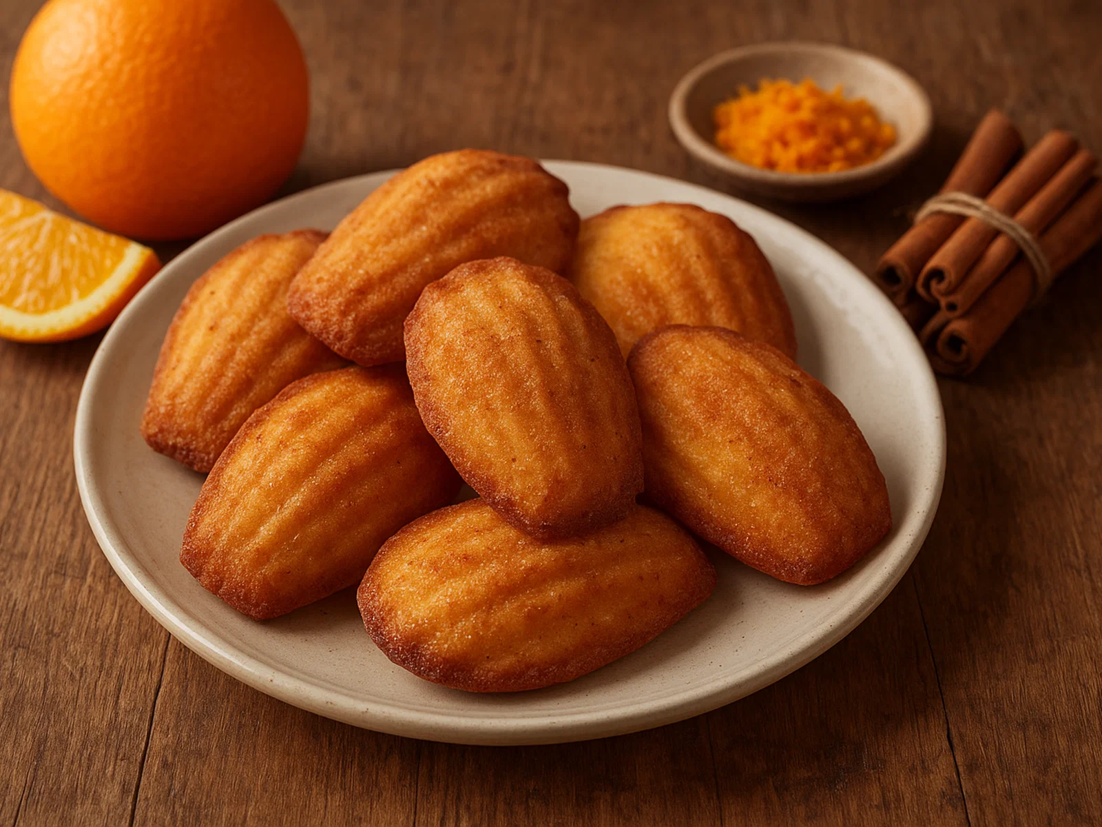 Orangen-Zimt-Madeleines