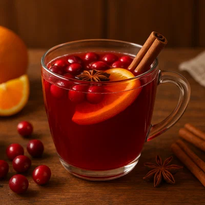 Alkoholfreier Cranberry-Orangen-Punsch
