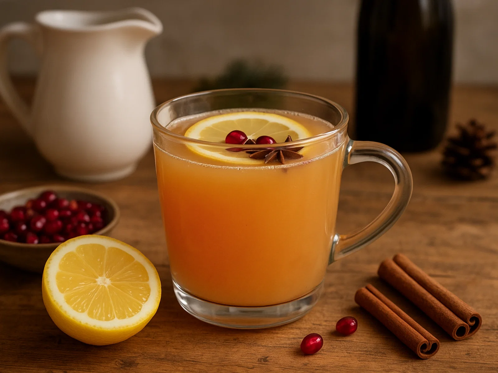 Champagnerpunsch mit Rosenwasser