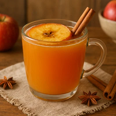 Bratapfel-Punsch mit Zimt und Sternanis (alkoholfrei)