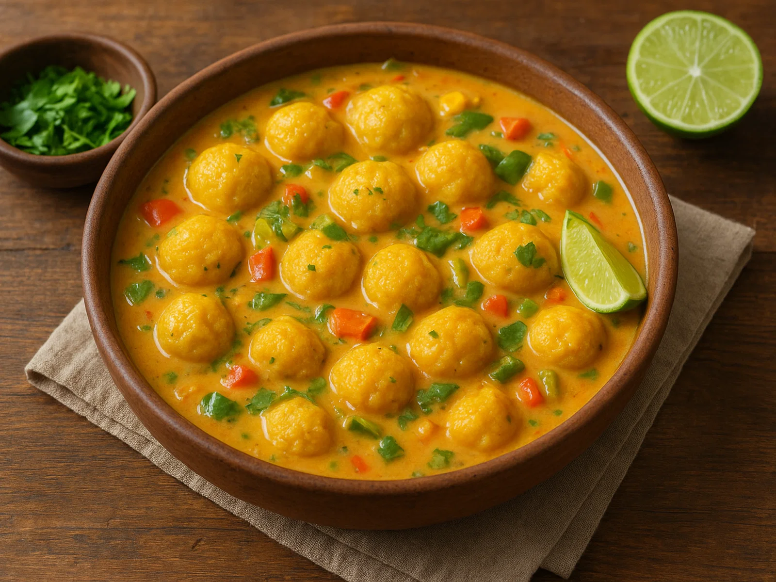 Bori Bori im Kokosmilch-Curry