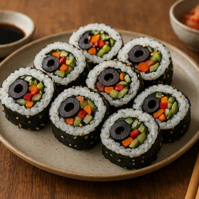 Oliven-Gemüse-Uramaki
