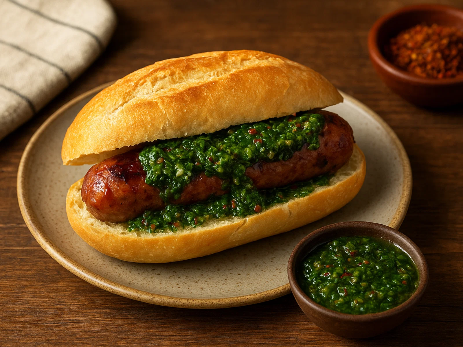 Choripán mit Chimichurri