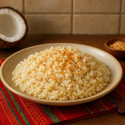 Kokosreis nach kolumbianischer Art (Arroz con Coco)