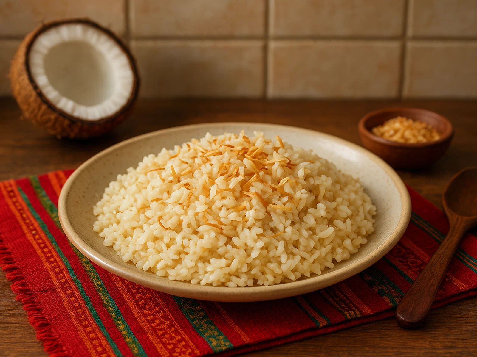 Kokosreis nach kolumbianischer Art (Arroz con Coco)
