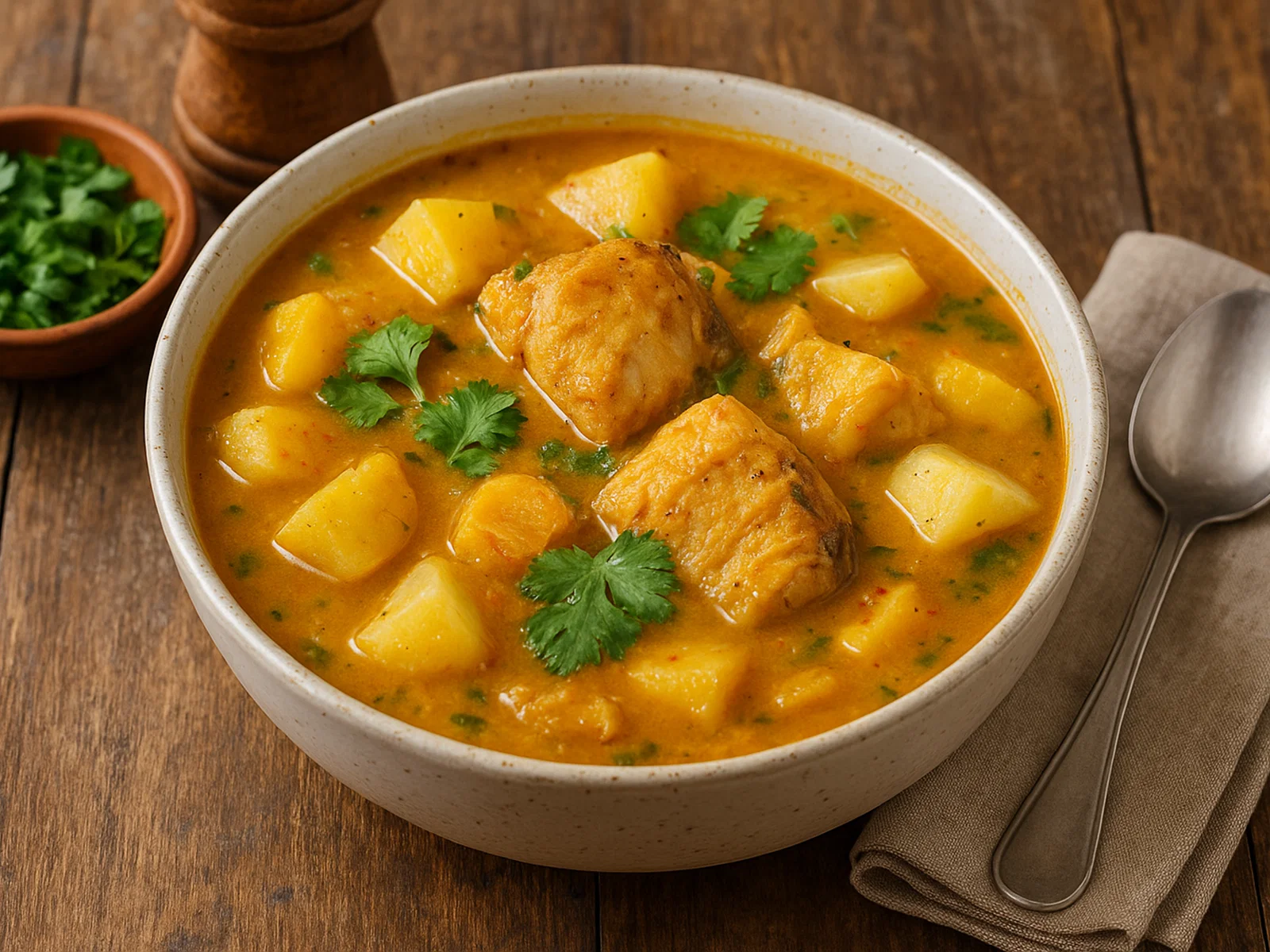 Sancocho de Pescado – Kolumbianischer Fischeintopf mit Kokosmilch