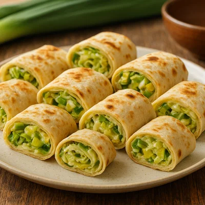 Schneller Lauch-Tortilla-Snack