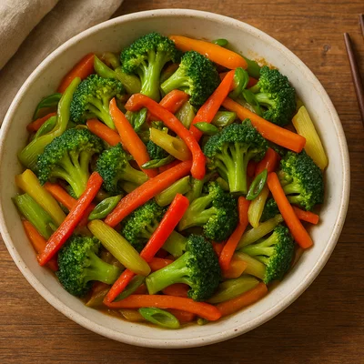 Buntes Lauch-Gemüse-Stir-Fry