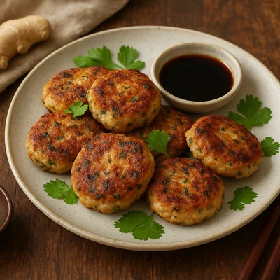 Asiatische Fischfrikadellen mit Ingwer und Knoblauch
