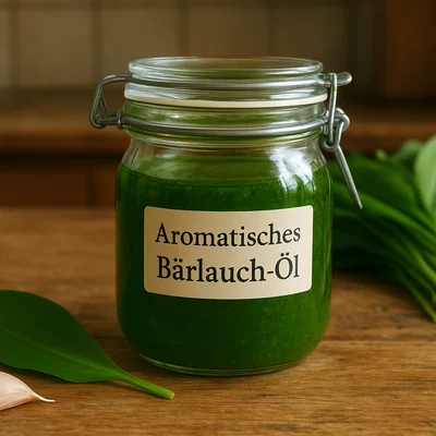 Aromatisches Bärlauch-Öl