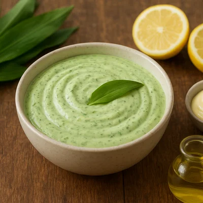Cremige Bärlauch-Aioli ohne rohes Ei