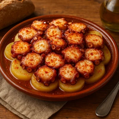 Pulpo a la Gallega (Galizischer Oktopus mit Kartoffeln)