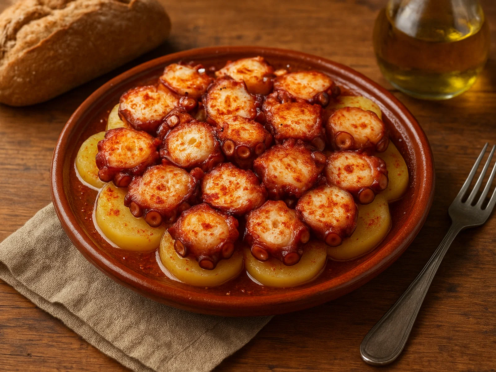 Pulpo a la Gallega (Galizischer Oktopus mit Kartoffeln)