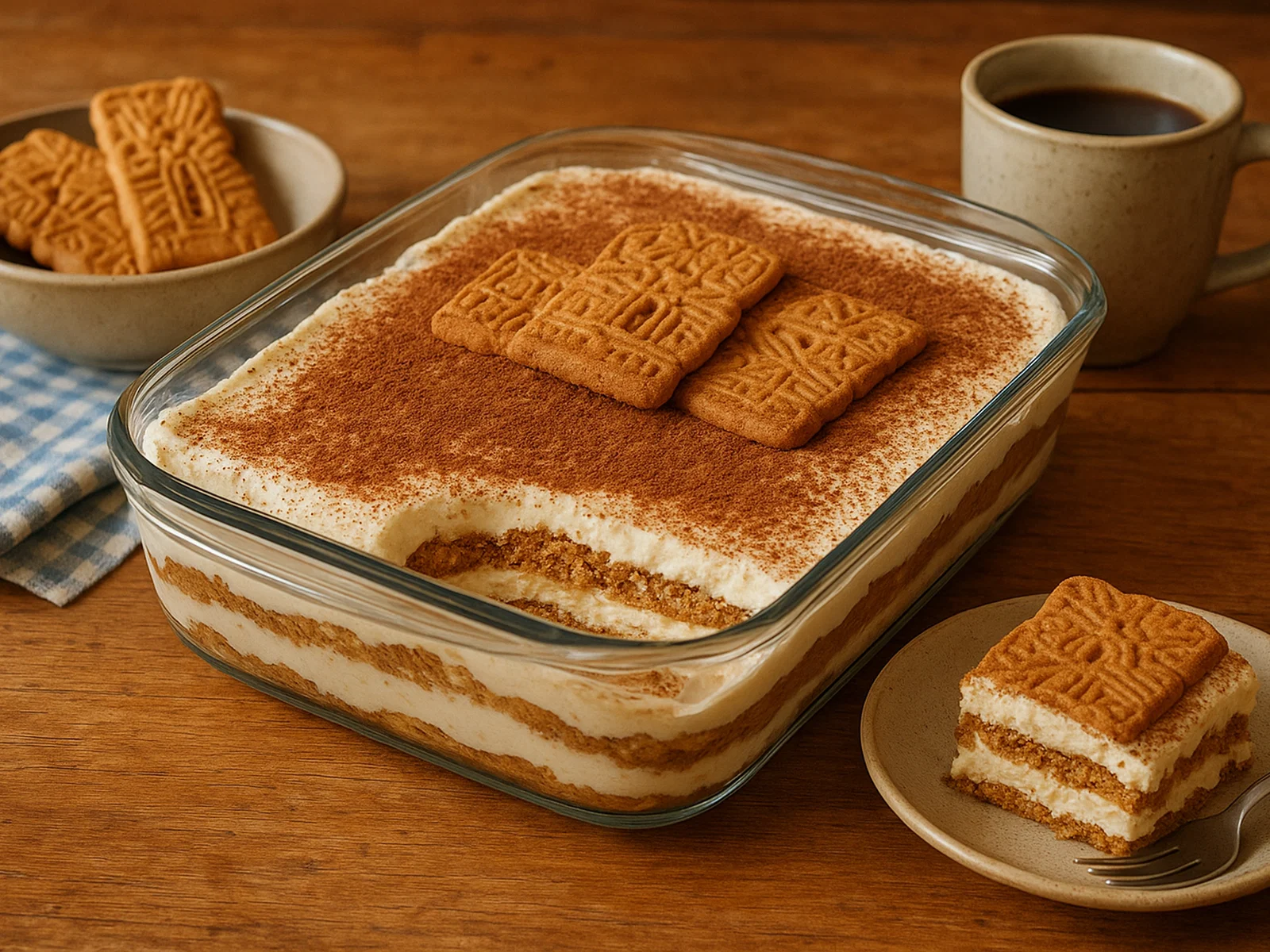 Spekulatius-Tiramisu mit Mascarpone und Kaffee