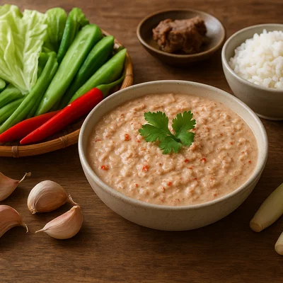 Prahok Ktis – Kambodschanischer Schweine‑Kokos‑Dip mit fermentiertem Fisch