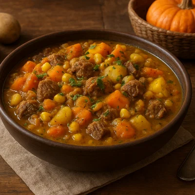 Charquicán – chilenischer Rindfleisch‑Gemüse-Eintopf