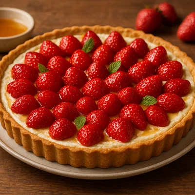 Erdbeer-Ziegenkäse-Tarte