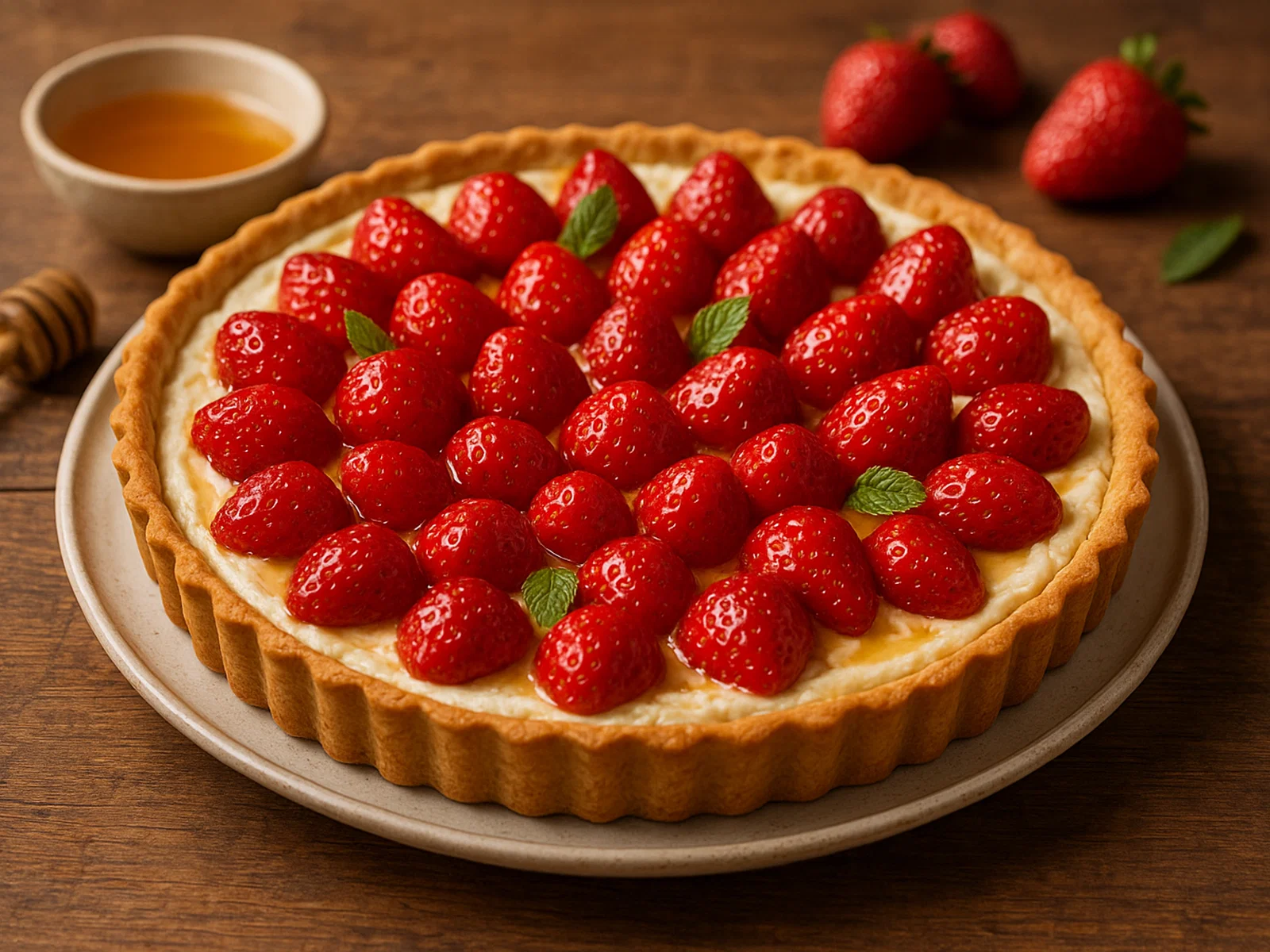 Erdbeer-Ziegenkäse-Tarte